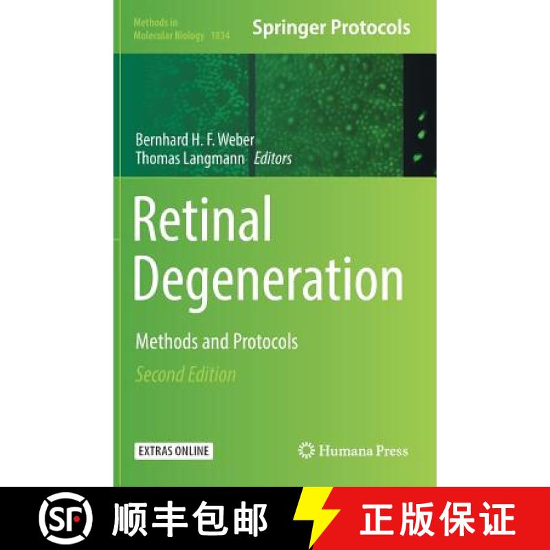 【3-4周达】Retinal Degeneration : Methods and Protocols [9781493986682]