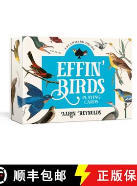 【3-4周达】Effin' Birds Playing Cards: Two Standard Decks [9780593234594]