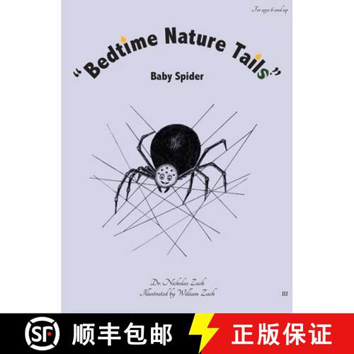【3-4周达】精装 Bedtime Nature Tails: Baby Spider [9780578588773]