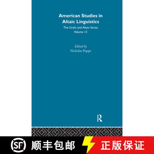 【3-4周达】精装 American Studies in Altaic Linguistics [9780700708130]