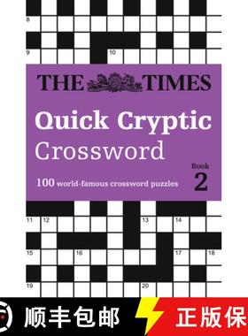 【3-4周达】The Times Quick Cryptic Crossword Book 2: 100 Challenging Quick Cryptic Crosswords from th... [9780008173876]