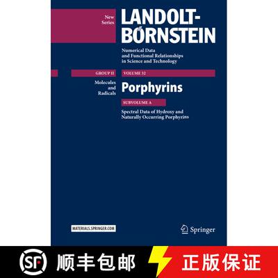 【3-4周达】精装 Porphyrins: Spectral Data of Hydroxy and Naturally Occuring Porphyrins [9783642415609]