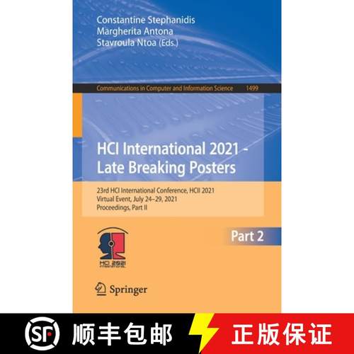 【3-4周达】HCI International 2021 - Late Breaking Posters : 23rd HCI International Conference, HCII 2... [9783030901783]