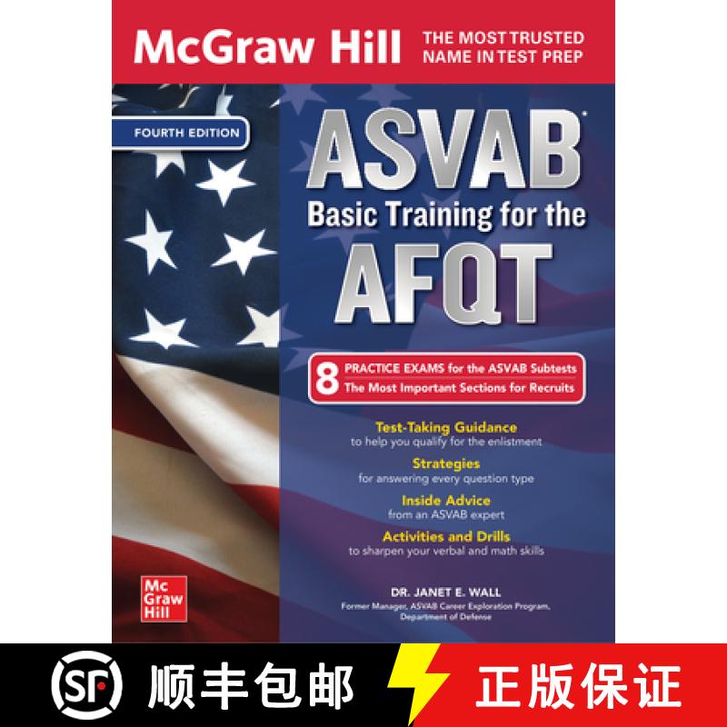 【3-4周达】McGraw Hill ASVAB Basic Training for the Afqt, Fourth Edition [9781264274864]