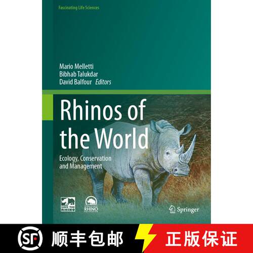 【3-4周达】精装 Rhinos of the World: Ecology, Conservation and Management [9783031671685]