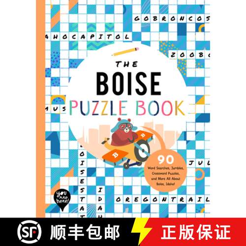 【3-4周达】The Boise Puzzle Book: 90 Word Searches, Jumbles, Crossword Puzzles, and More All about Bo... [9781952239427]
