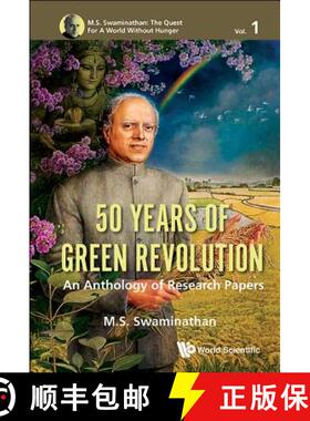 【3-4周达】精装 50 Years Of Green Revolution: An Anthology Of Research Papers [9789813200067]