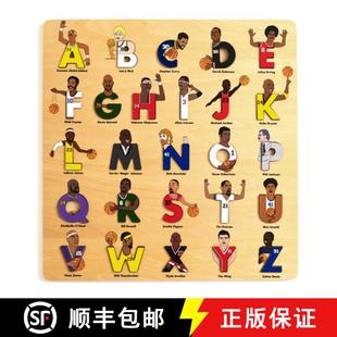 【3-4周达】Basketball Legends Wooden Alphabet Puzzle [9781763753815]