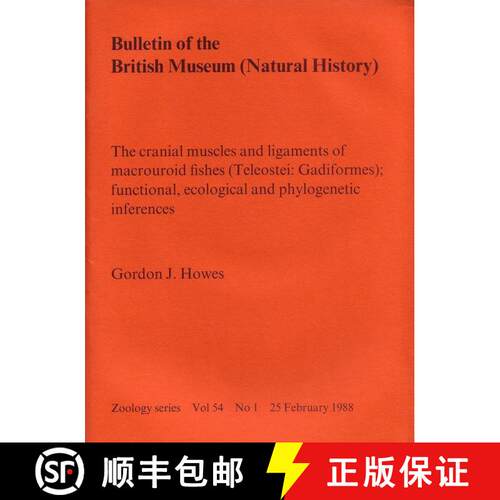 【3-4周达】Bulletin of the British Museum (Zoology), Vol. 54, No. 1 [9780565050375]