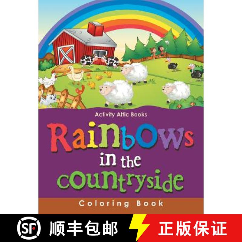 【2-3周达】Rainbows in the Countryside Coloring Book [9781683232964]