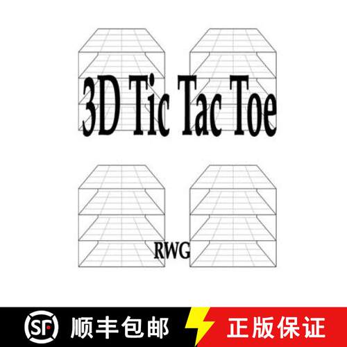 【3-4周达】3D Tic Tac Toe : 50 Pages 8.5 X 11 [9781087816791]