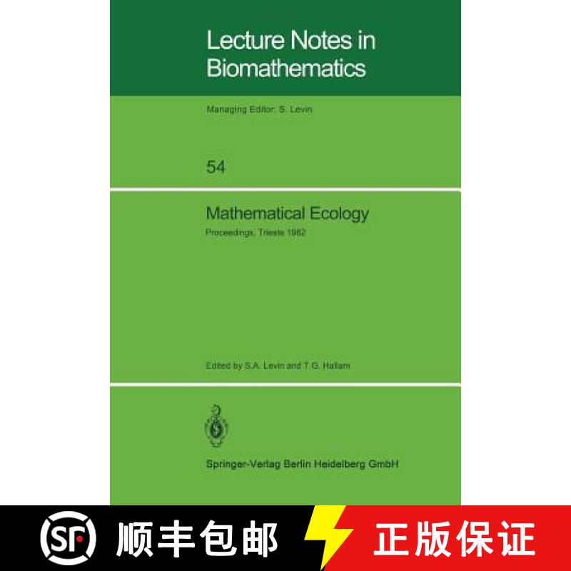 【3-4周达】Mathematical Ecology: Proceedings of the Autumn Course (Research Seminars), Held at the In... [9783540129196]