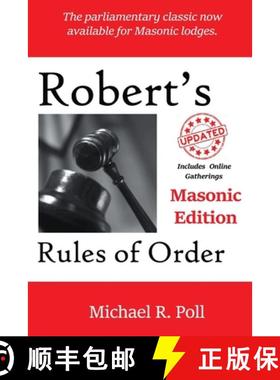 预订 Robert's Rules of Order: Masonic Edition [9781613426982]