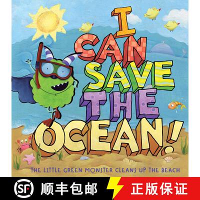 【3-4周达】精装 I Can Save the Ocean!: The Little Green Monster Cleans Up the Beach [9781416995142]