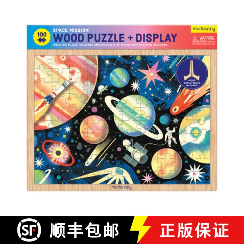 【2-3周达】Space Mission 100 Piece Wood Puzzle + Display [9780735376342]