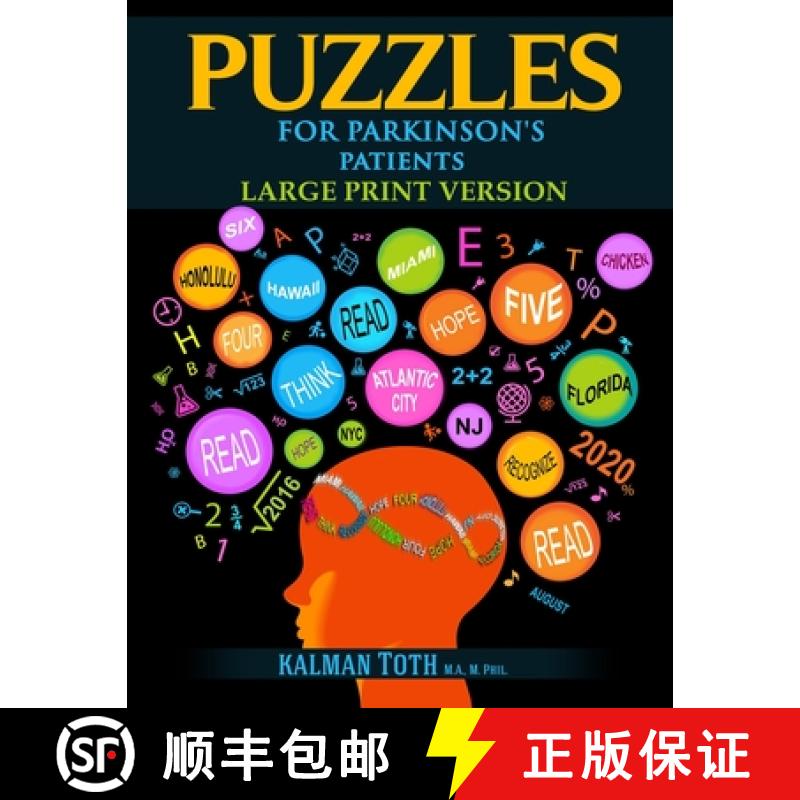 【3-4周达】Puzzles for Parkinson's Patients: Large Print Version [9781087860336]