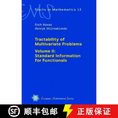 预订 精装 Tractability of Multivariate Problems: v. 2: Standard Information for Functionals (EMS Trac... [9783037190845]