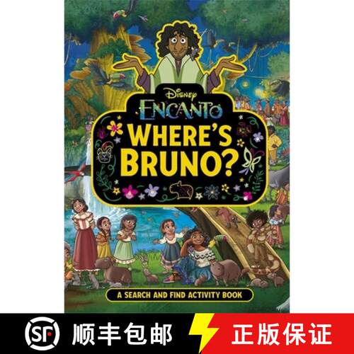 【3-4周达】Where's Bruno? : A Disney Encanto Search and Find Activity Book [9781800787407]