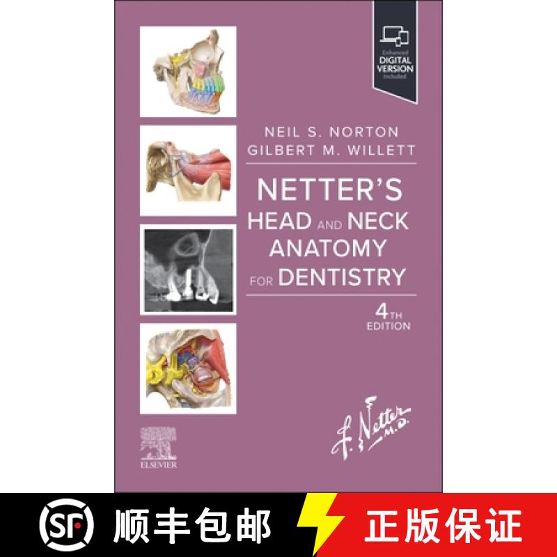 【3-4周达】Netter's Head and Neck Anatomy for Dentistry [9780323791441]
