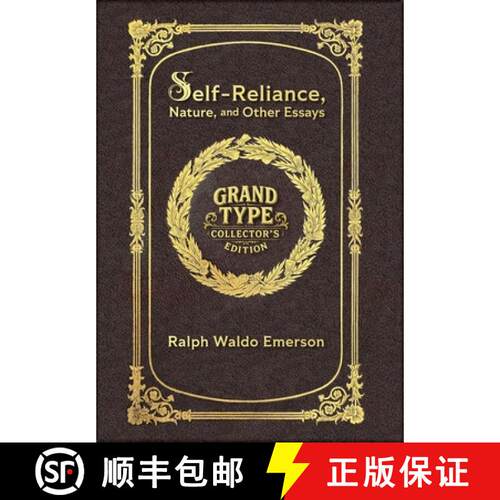 【3-4周达】精装 Large Print - Self-Reliance, Nature, and Other Essays - Grand Type Collector's Editio... [9781834123141]