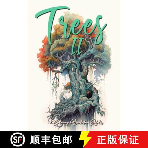 【3-4周达】Trees Coloring Book for Adults Vol. 2: Trees Coloring Book Grayscale | Tree Coloring Book ... [9783758434266]