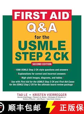 【3-4周达】First Aid Q&A for the USMLE Step 2 Ck, Second Edition [9780071625715]