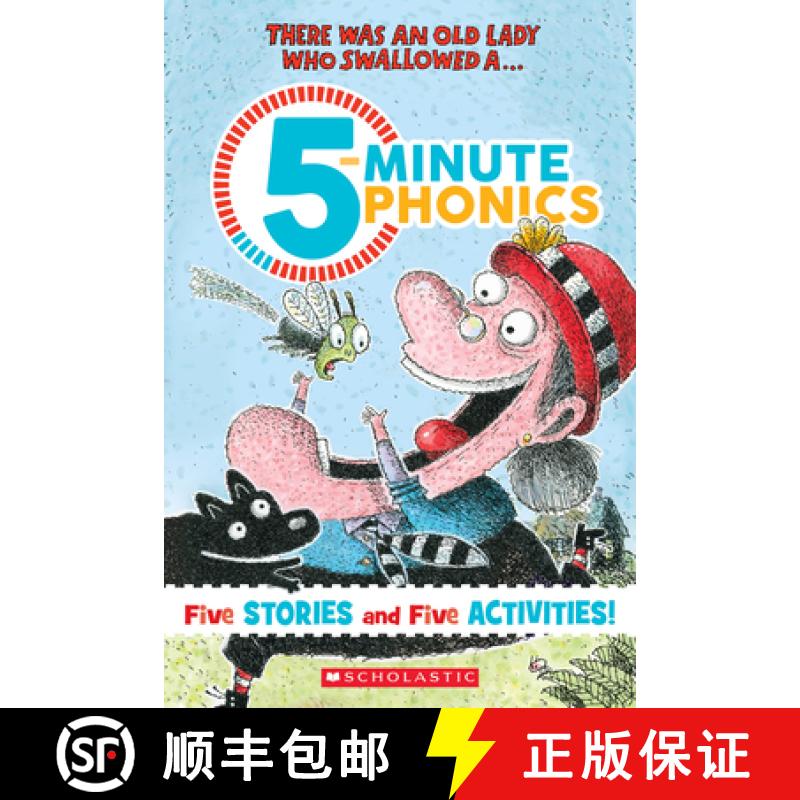 【3-4周达】There Was an Old Lady: 5-Minute Phonics [9781546138129]