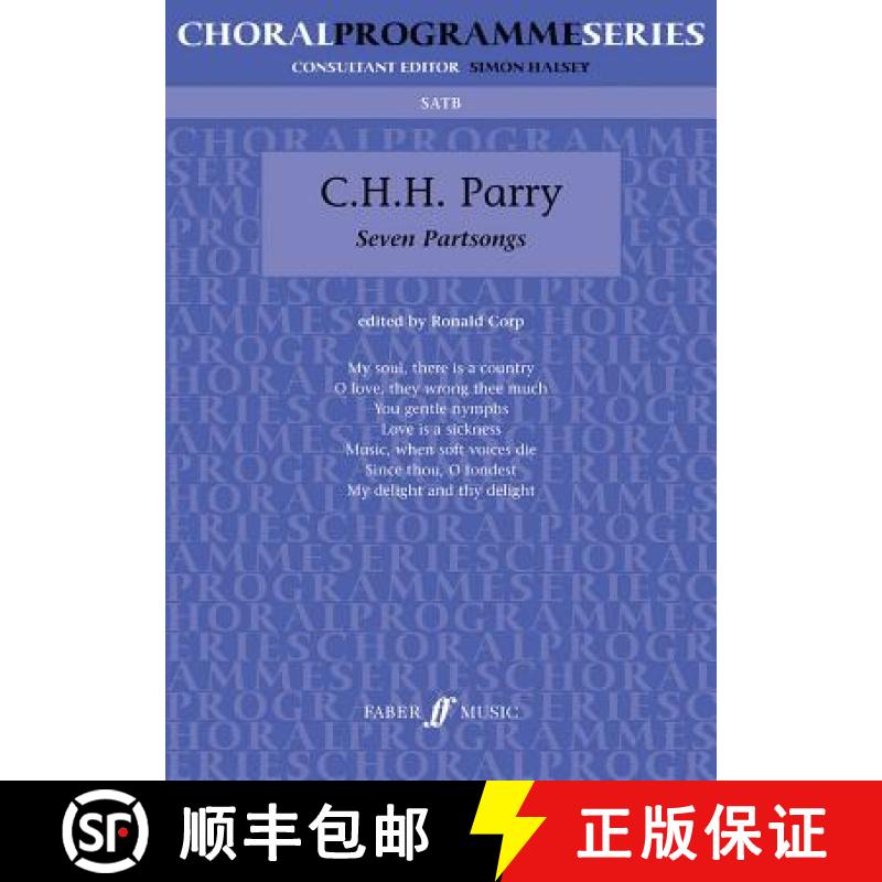 【3-4周达】Seven Partsongs: SATB Unaccompanied [9780571513802]