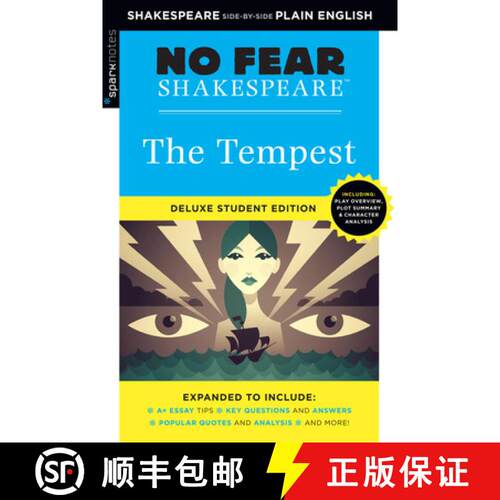 【3-4周达】Tempest (No Fear Shakespeare): No Fear Shakespeare Deluxe Student Editions - Shakespeare S... [9781411479722]