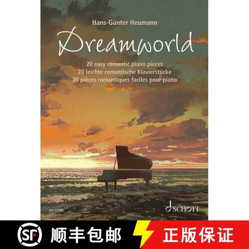 【3-4周达】Hans-Gunter Heumann: Dreamworld - 20 Easy Romantic Piano Pieces [9783795730888]