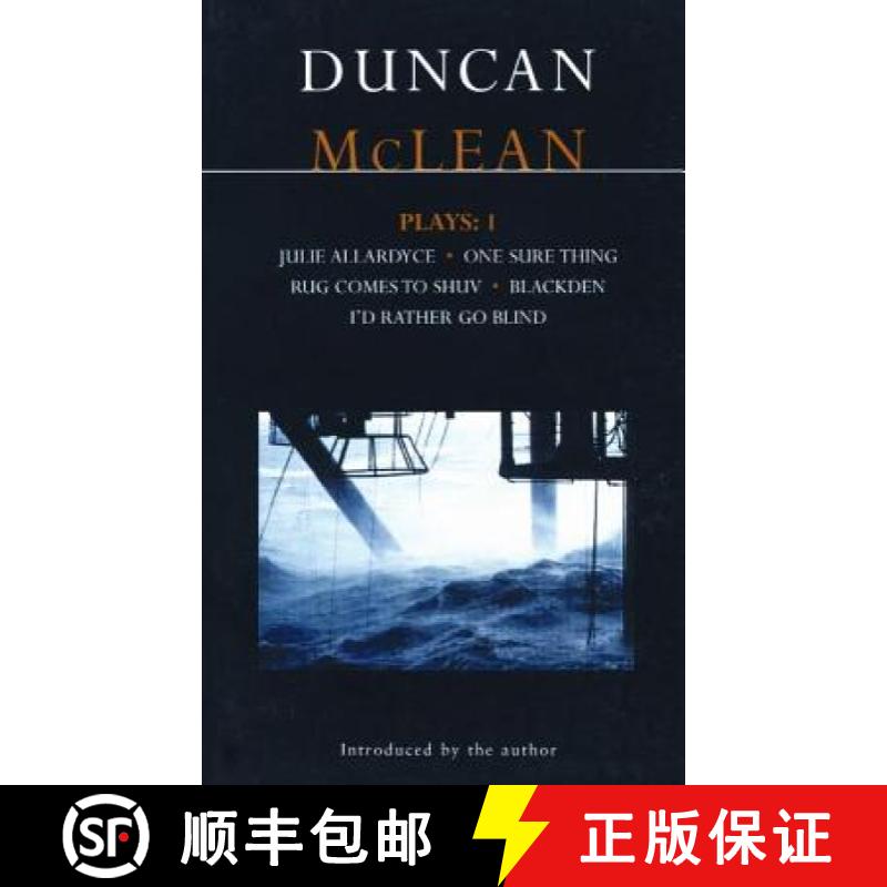 【4周達(dá)】McLean Plays: 1: Julie Allardyce; Blackden; Rug Comes to Shuv; One Sure Thing; I'd Rather Go... [9780413729002]