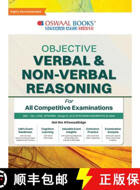 【3-4周达】Oswaal Objective Verbal & Non-Verbal, Reasoning for all Competitive Examination, Chapter-w... [9789357287258]