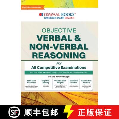【3-4周达】Oswaal Objective Verbal & Non-Verbal, Reasoning for all Competitive Examination, Chapter-w... [9789357287258]