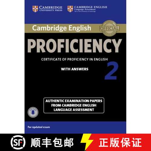 【3-4周达】Cambridge English Proficiency 2 Student's Book with Answers with Audio: Authentic Examinat... [9781107646513]