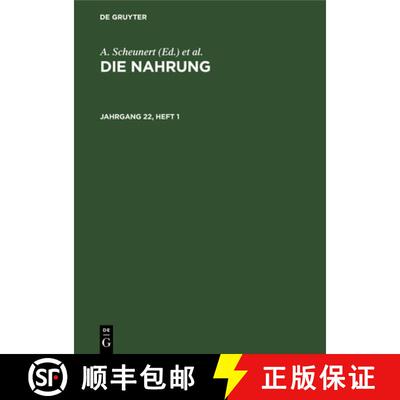 【3-4周达】Die Nahrung. Jahrgang 22, Heft 1 [9783112646090]