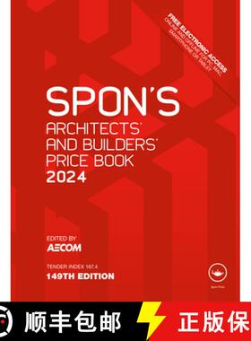 【3-4周达】Spon's Architects' and Builders' Price Book 2024 [9781032550084]