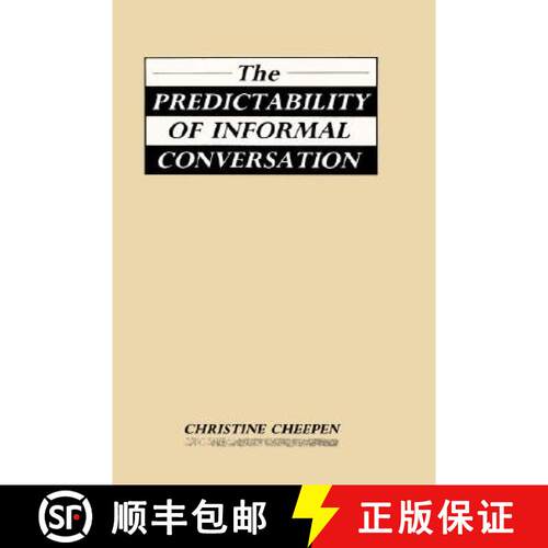 【3-4周达】精装 The Predictability of Informal Conversation [9780861877072]