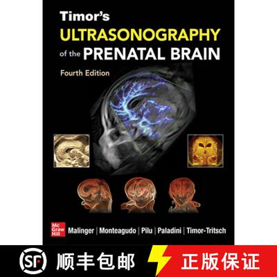 【3-4周达】精装 Timor's Ultrasonography of the Prenatal Brain, Fourth Edition [9781260136166]