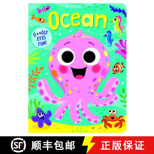 【3-4周达】Ocean: Board Book with Googly Eyes [9781638546719]