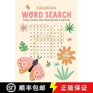 【3-4周达】Kindkids Word Search: A Super-Cute Book of Brain-Boosting Puzzles for Kids 6 & Up [9780764365591]