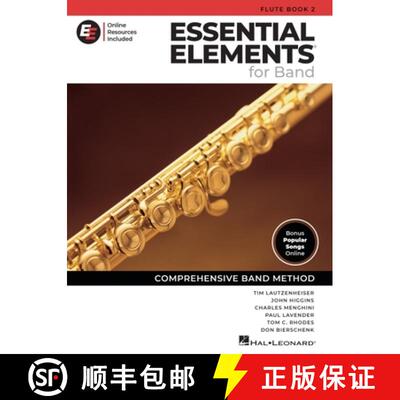 【3-4周达】Essential Elements for Strings - Flute Book 2 with Eei Online Resources Flute Method Songb... [9798350136708]