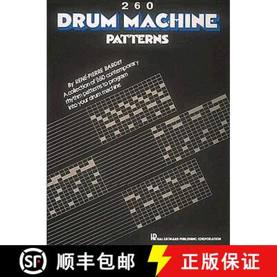 【3-4周达】Various Authors 260 Drum Machine Patterns Percussion Sheet Music Songbook Rhythm Patterns ... [9780881888874]