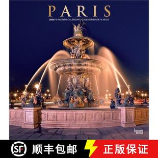 【3-4周达】Paris 2026 12 X 24 Inch (Hanging) Monthly Square Wall Calendar Foil Stamped Cover English/... [9798330705085]