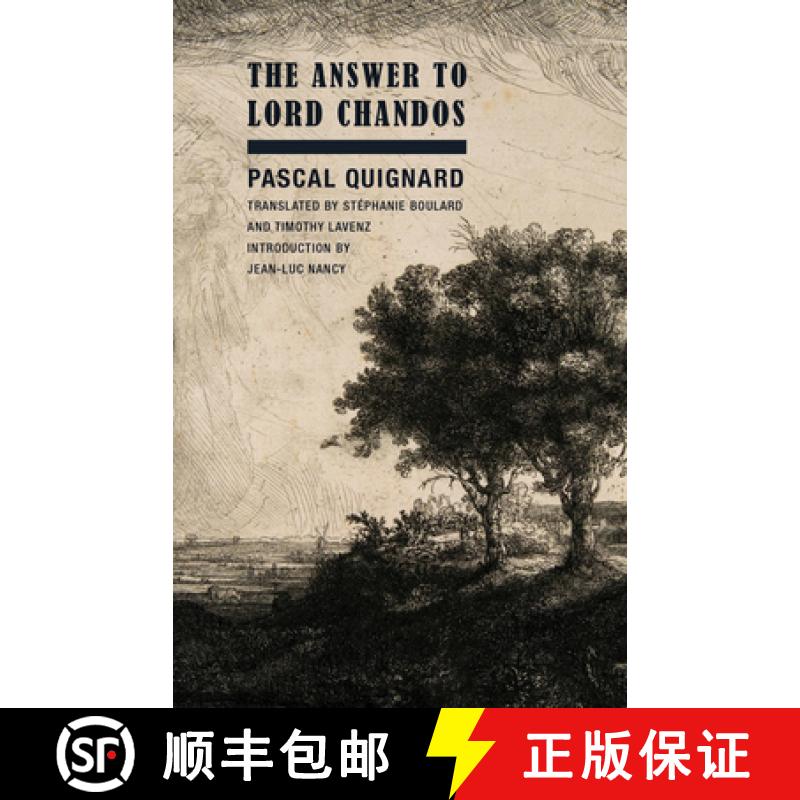 【3-4周达】The Answer to Lord Chandos [9781939663931]