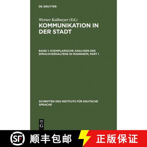 【3-4周达】精装 Exemplarische Analysen des Sprachverhaltens in Mannheim [9783110143805]