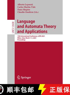 【3-4周达】Language and Automata Theory and Applications : 15th International Conference, LATA 2021, ... [9783030681944]