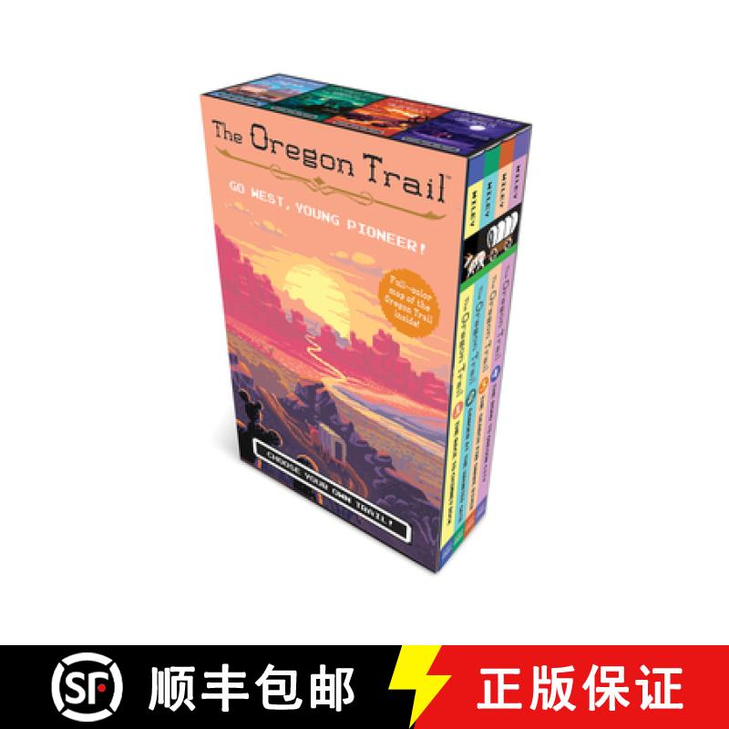 【3-4周达】The Oregon Trail 4-Book Paperback Box Set Plus Poster Map [9781328585530]
