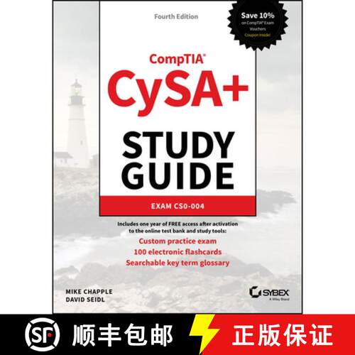 【3-4周达】CompTIA CySA+ Study Guide: Exam CS0–004 (4th Edition) [9781394414871]