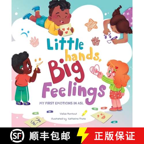 【3-4周达】精装 Little Hands, Big Feelings: My First Emotions in ASL [9798989568895]