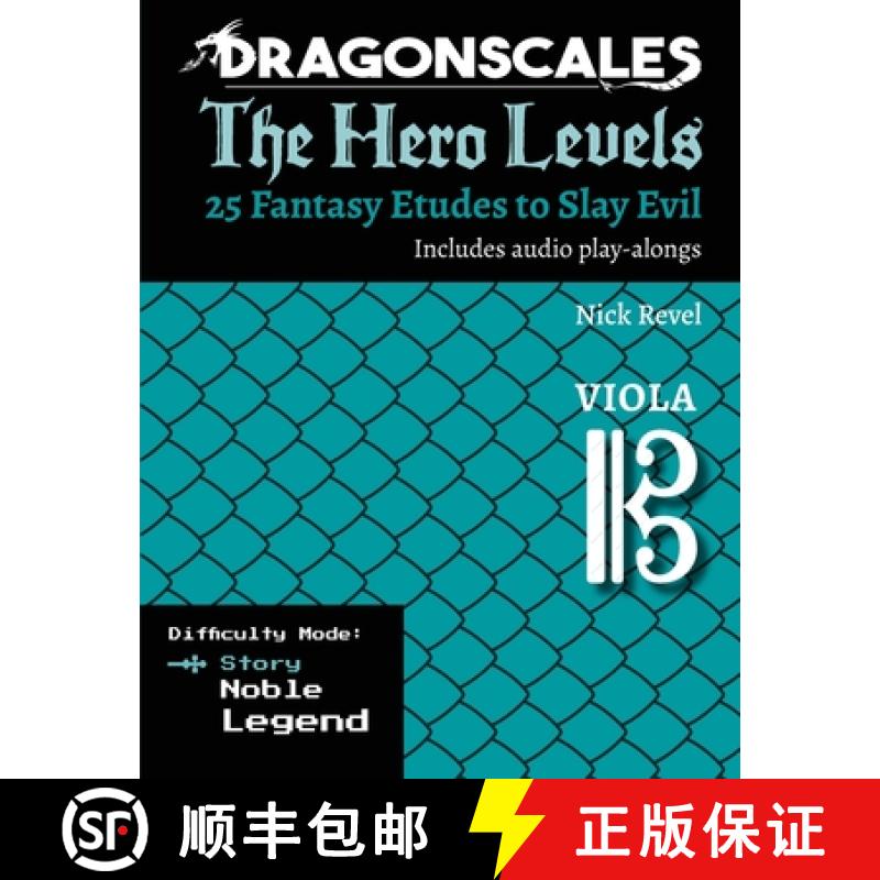 【2-3周达】DragonScales, The Hero Levels, Viola Story: 25 Fantasy Etudes to Slay Evil for violin, vio... [9798991849500]